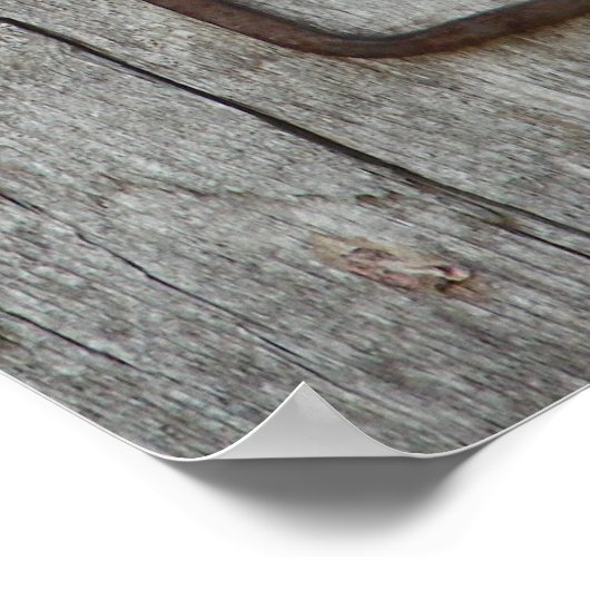 Der alte Stallriegel Poster (Ecke)