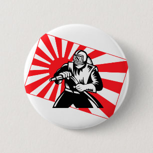Der alte Tokyo-Sandstrahler Button