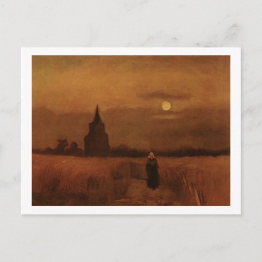 Der alte Turm im Fields Van Gogh Fine Art Postkarte (Vorderseite)