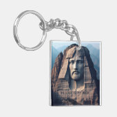 Der alte Wächter: Der Herr ist mein Stein Schlüsselanhänger (Vorderseite links)