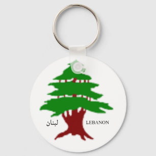 Der alte Zeder von Libanon Schlüsselanhänger