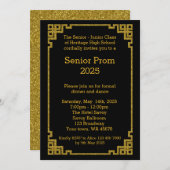 Der Älter-Junior Abschlussball, Gatsby Art, Einladung (Vorne/Hinten)