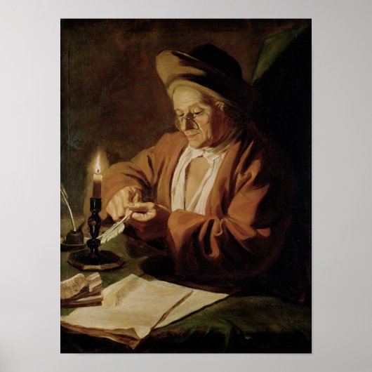 Der ältere Schriftsteller Poster (Vorne)