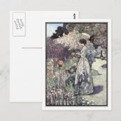 Der altmodische Garten von Charles Robinson Postkarte (Vorne/Hinten)