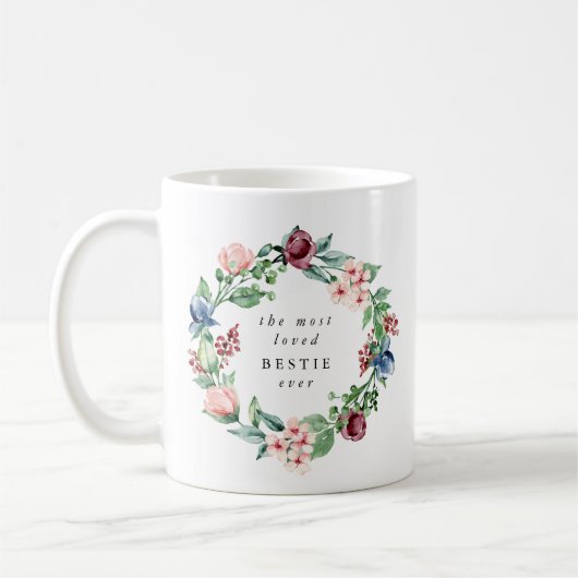 Der am meisten geliebte Blumenreath aller Zeiten Kaffeetasse (Links)