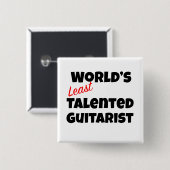 Der am wenigsten talentierte Gitarrist der Welt Button (Vorne & Hinten)