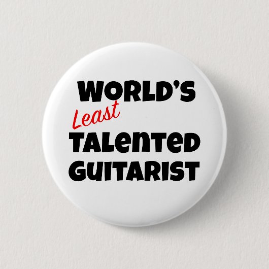 Der am wenigsten talentierte Gitarrist der Welt Button (Vorderseite)