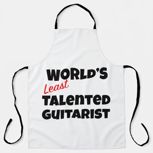 Der am wenigsten talentierte Gitarrist der Welt Schürze (Vorderseite)