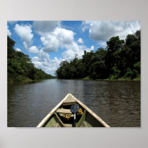 Der Amazonas wird hinuntergefahren Poster
