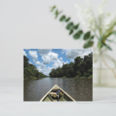 Der Amazonas wird hinuntergefahren Postkarte (Stehend Vorderseite)