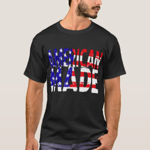 Der Amerikaner, der in den USA hergestellt wird, T-Shirt
