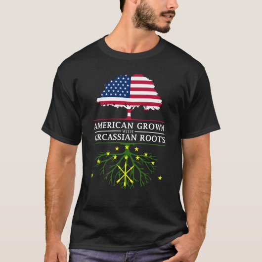Der Amerikaner, der mit Circassian gewachsen wird, T-Shirt (Vorderseite)