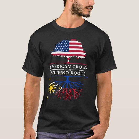Der Amerikaner, der mit Filipino gewachsen wird, T-Shirt (Vorderseite)