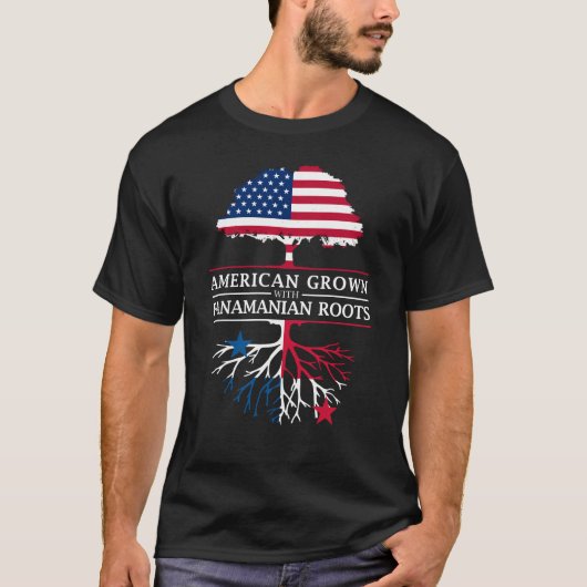 Der Amerikaner, der mit Panamanian gewachsen wird, T-Shirt (Vorderseite)