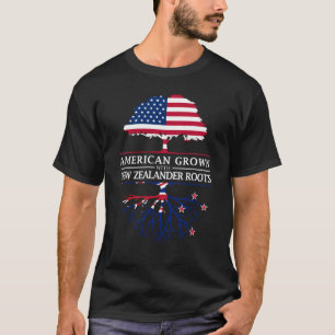 Der Amerikaner, der mit Zealander gewachsen wird, T-Shirt