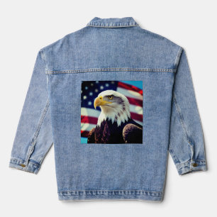 Der Amerikanische Adler – Flügel der Macht und Fre Jeansjacke