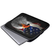 Der amerikanische Adler Laptopschutzhülle (Vorne Knopf)