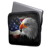 Der amerikanische Adler Laptopschutzhülle (Vorderseite Links)
