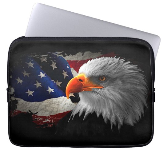 Der amerikanische Adler Laptopschutzhülle (Vorderseite)