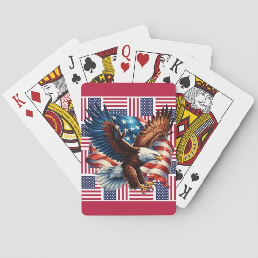 Der Amerikanische Adler Spielkarten (Rückseite)