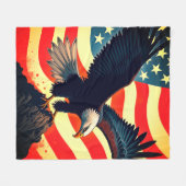 Der Amerikanische Adler – Stummer Wächter der Weit Fleecedecke (Vorderseite (Horizontal))