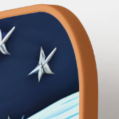 Der Amerikanische Adler und die Fahne Patriotisch Pickleball Schläger (Linke Seite)