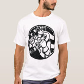 Der amerikanische Feuerwehrhelden mutig schwarz un T-Shirt (Vorderseite)