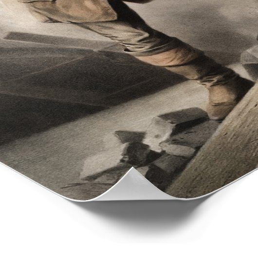 Der amerikanische Feuerwehrmann - Gegen den Feind Poster (Ecke)