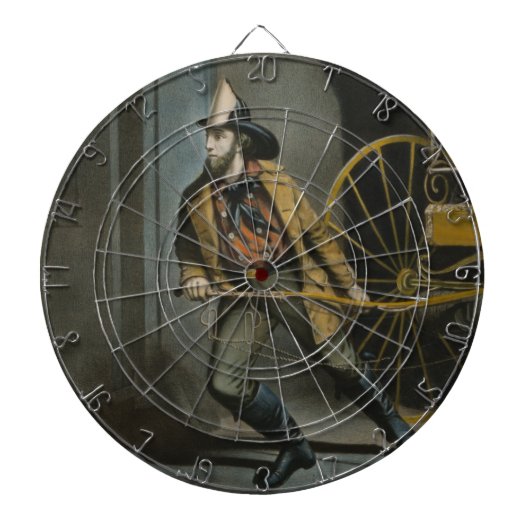 Der amerikanische Feuerwehrmann: Immer bereit Dartscheibe (vorne)