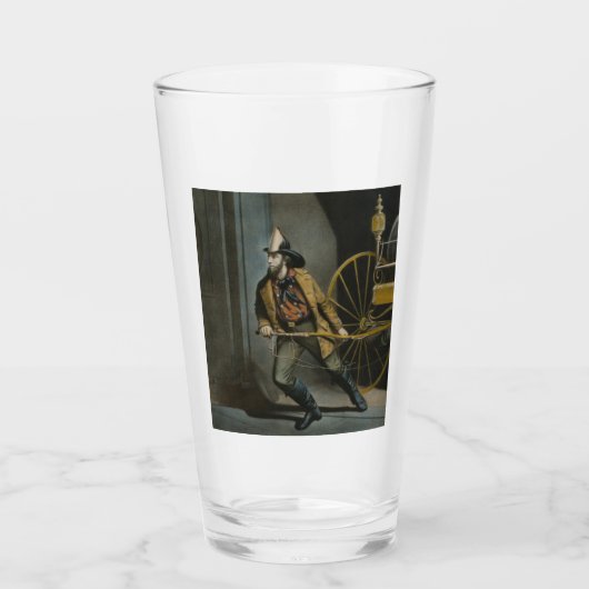 Der amerikanische Feuerwehrmann: Immer bereit Glas (Vorderseite)