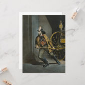 Der amerikanische Feuerwehrmann: Immer bereit Karte (Vorderseite/Rückseite Beispiel)