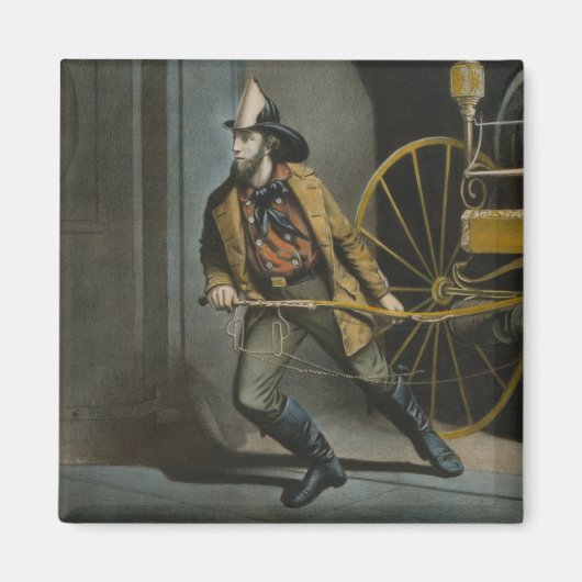 Der amerikanische Feuerwehrmann: Immer bereit Magnet (Vorne)