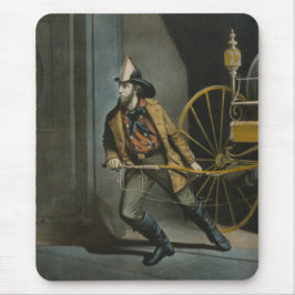 Der amerikanische Feuerwehrmann: Immer bereit Mousepad