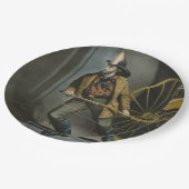 Der amerikanische Feuerwehrmann: Immer bereit Pappteller (Schrägansicht)