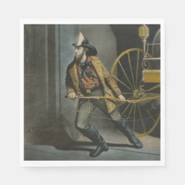 Der amerikanische Feuerwehrmann: Immer bereit Serviette