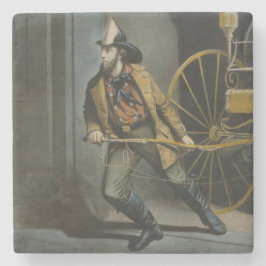 Der amerikanische Feuerwehrmann: Immer bereit Steinuntersetzer