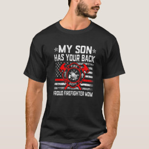 Der amerikanische Feuerwehrmann, mein Sohn, hat de T-Shirt