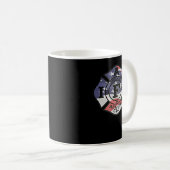 Der amerikanische Feuerwehrmann Patriot IAFF Kaffeetasse (VorderseiteRechts)