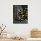 Der amerikanische Feuerwehrmann Poster (Küche)