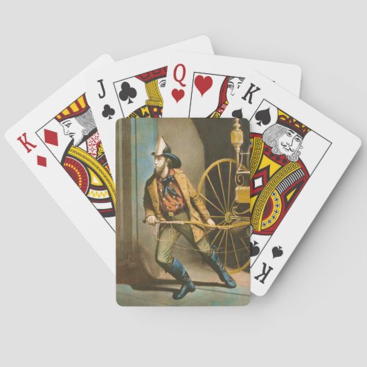 Der amerikanische Feuerwehrmann Style 2 Card Deck Spielkarten (Rückseite)