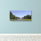 Der amerikanische Fluss in Sacramento, CA Leinwanddruck (Insitu (Holzboden))