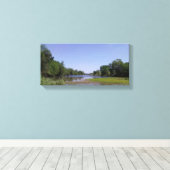 Der amerikanische Fluss in Sacramento, CA Leinwanddruck (Insitu (Holzboden))