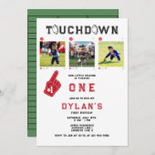 Der amerikanische Fußballdrache macht den 1. Gebur Einladung (Vorne/Hinten)