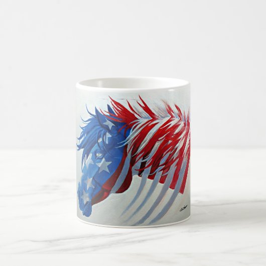 Der amerikanische Geist Kaffeetasse (Mittel)