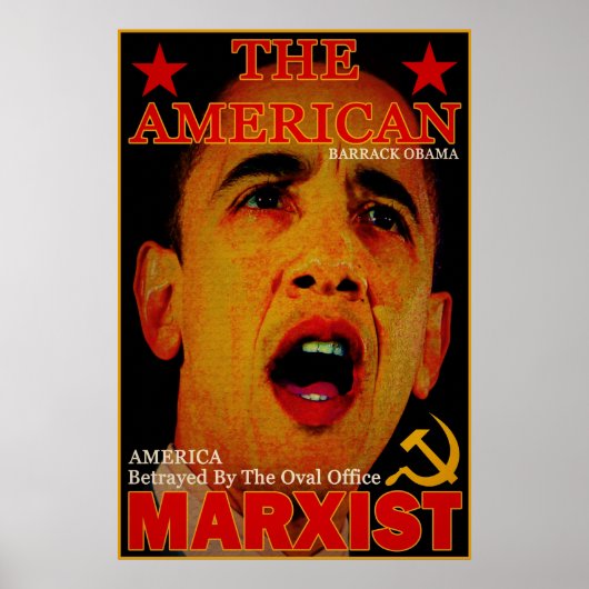 Der amerikanische Marxist Poster (Vorne)
