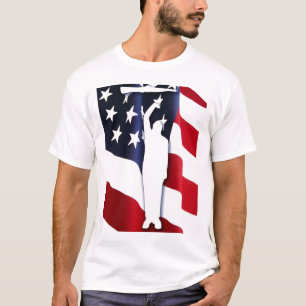 Der amerikanische Patriot Driller2 T des T-Shirt