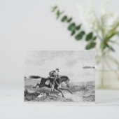 Der amerikanische Pony Express Postkarte (Stehend Vorderseite)