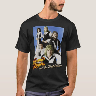 Der amerikanische Sänger Kenny Rogers und die erst T-Shirt