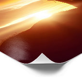 Der amerikanische Soldat würdigt die Flagge Poster (Ecke)