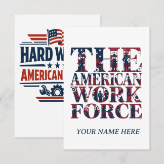 Der amerikanische Tag der Arbeit Dankeskarte